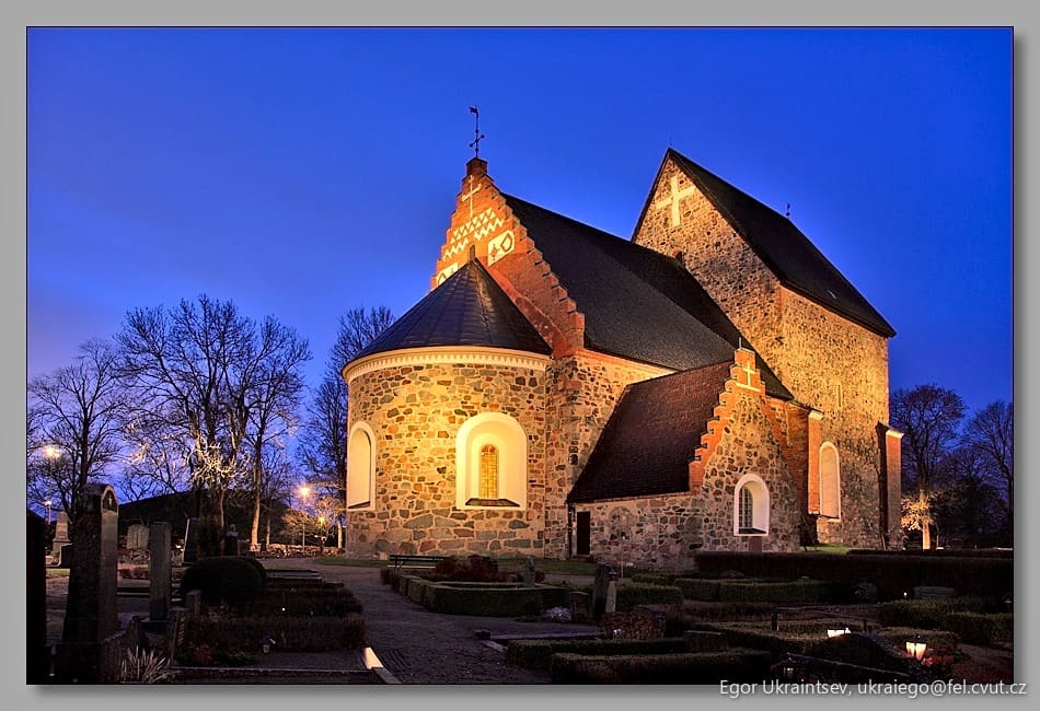 Church at night