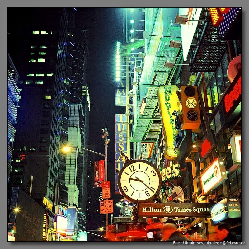 Times square at night