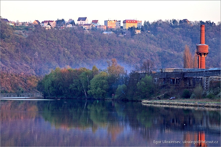 Old factory on the banks
