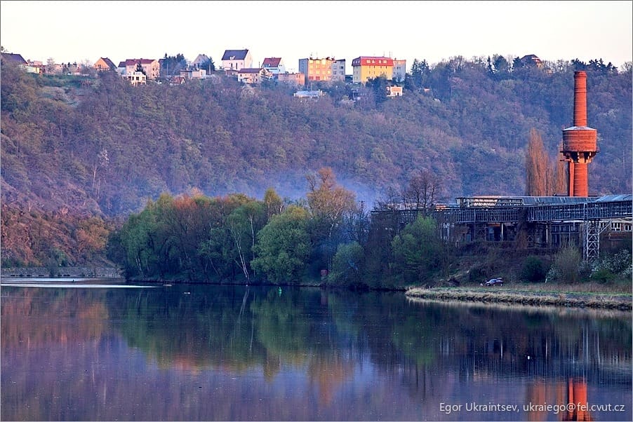 Old factory on the banks