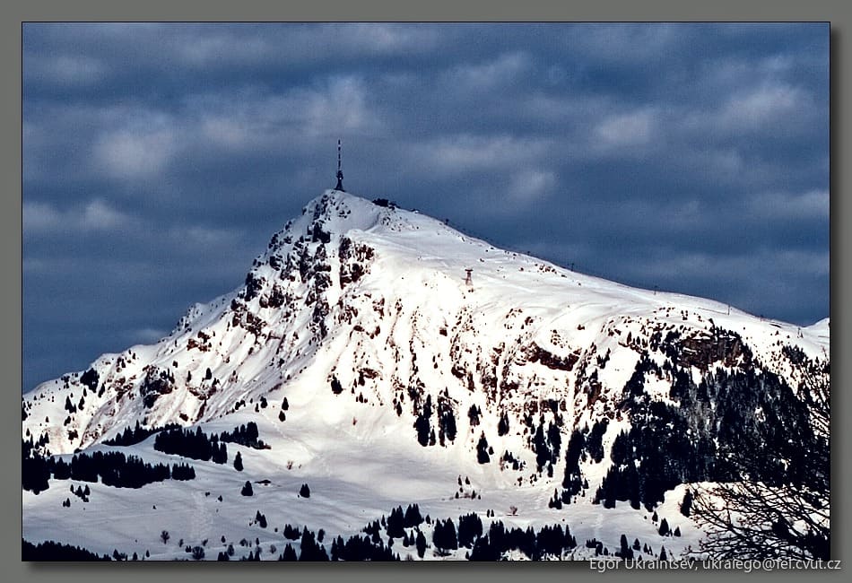 Snow covered mountain