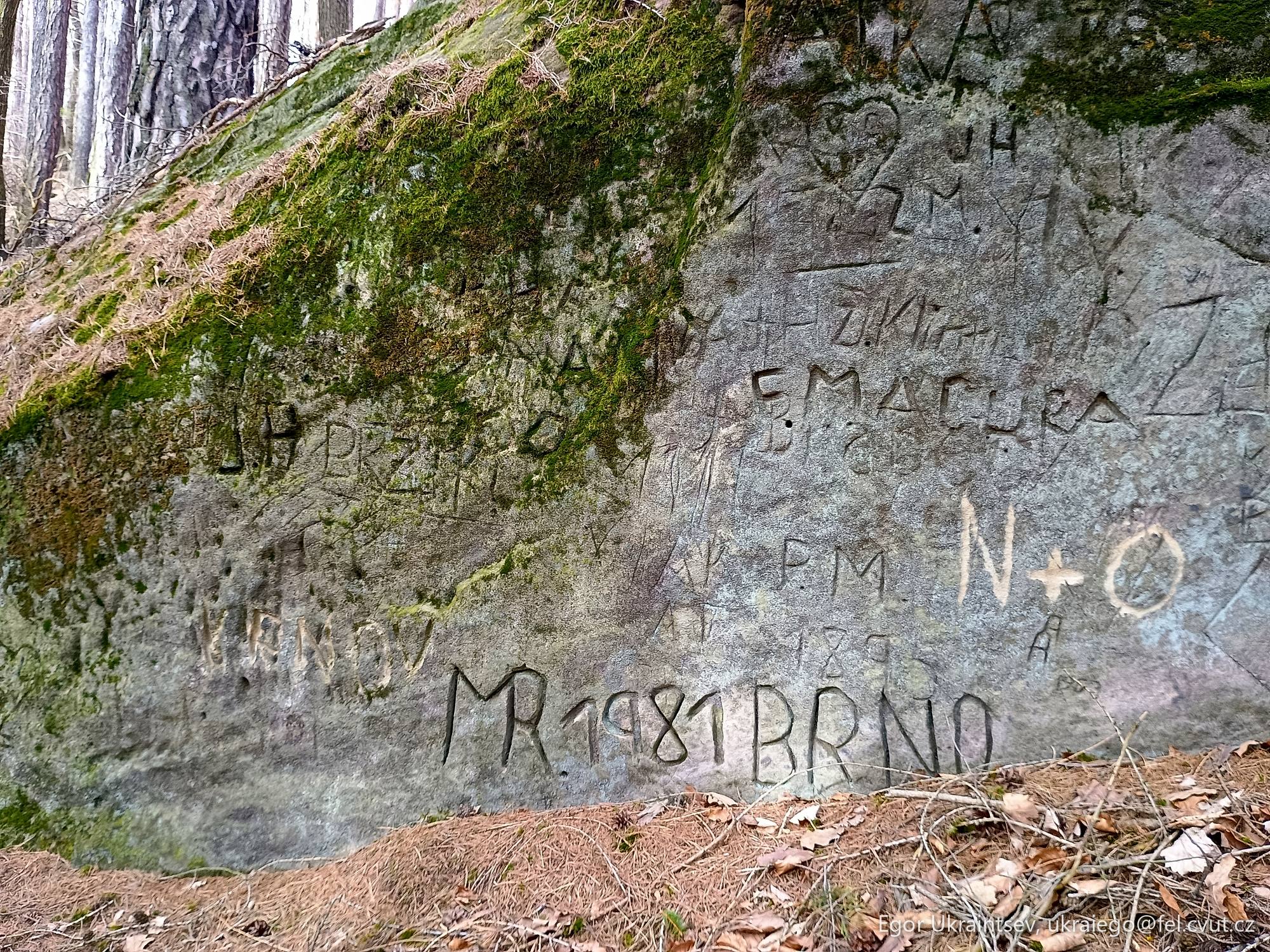 Writing on the rock