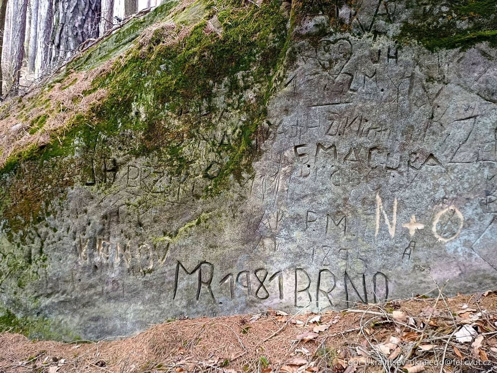 Writing on the rock