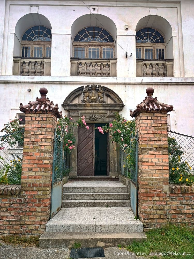 Old house with a gate