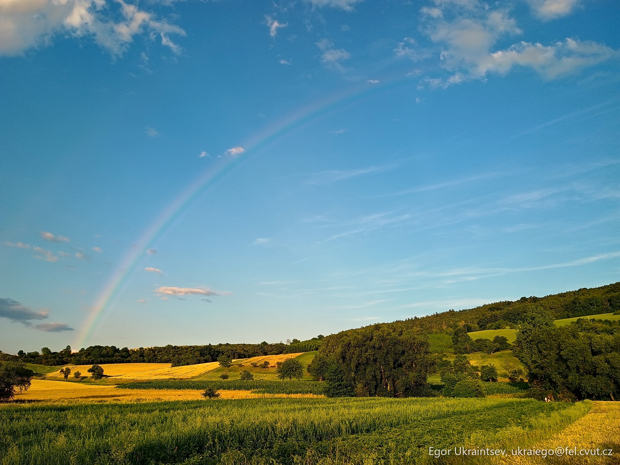 Rainbow in the sky