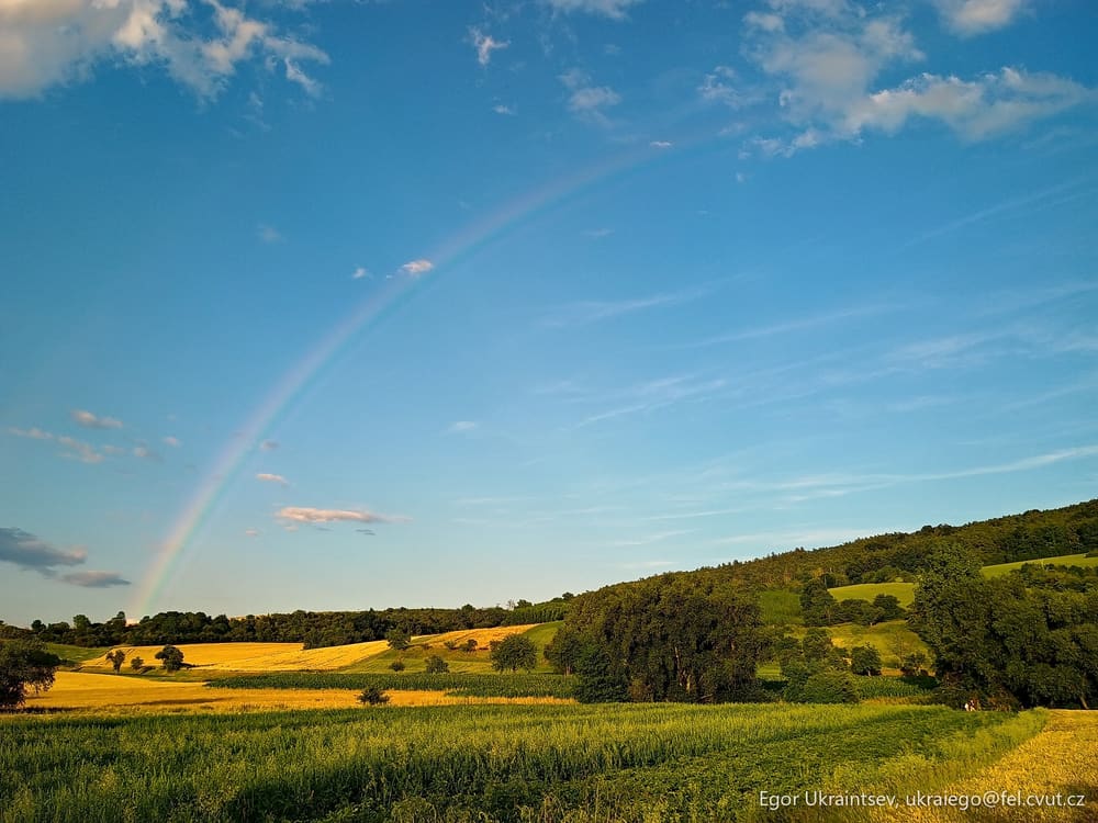 Rainbow in the sky