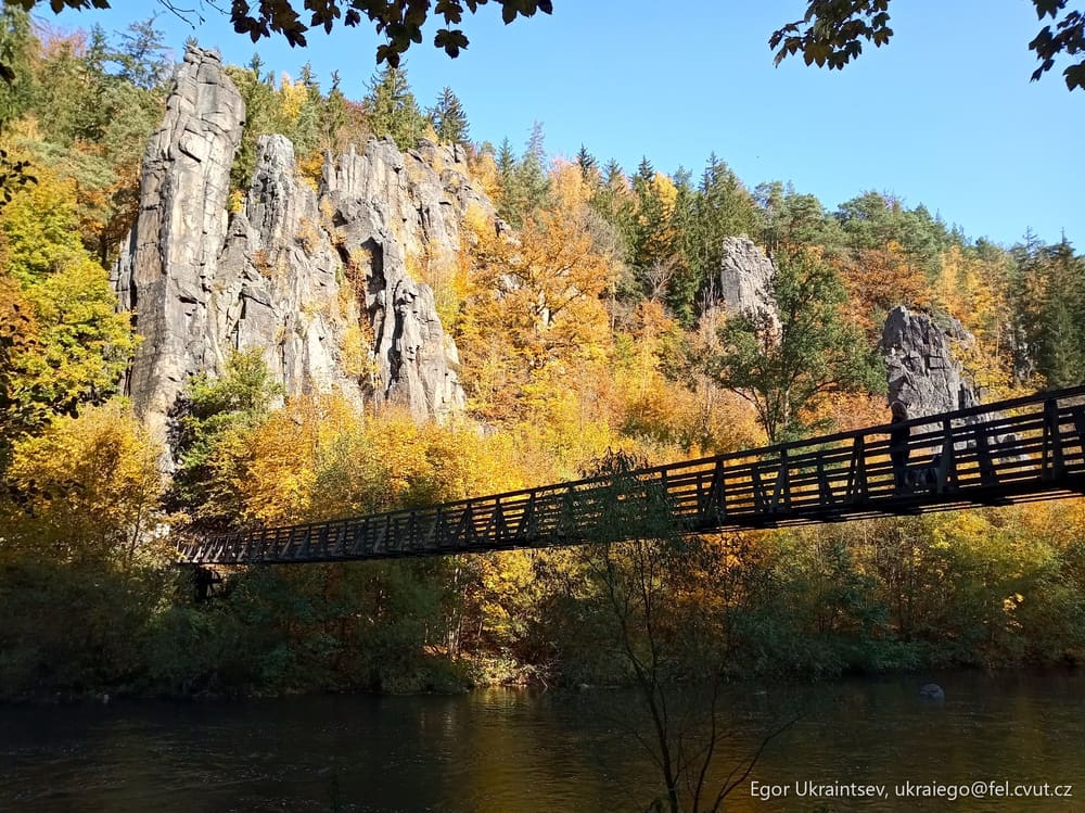 Bridge over a river surrounded
