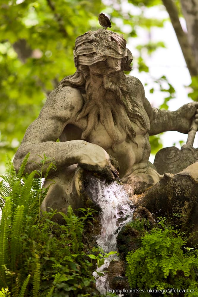Statue in a garden
