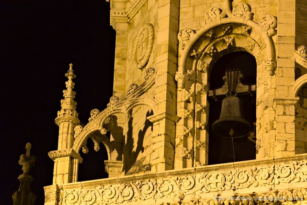 Clock tower at night