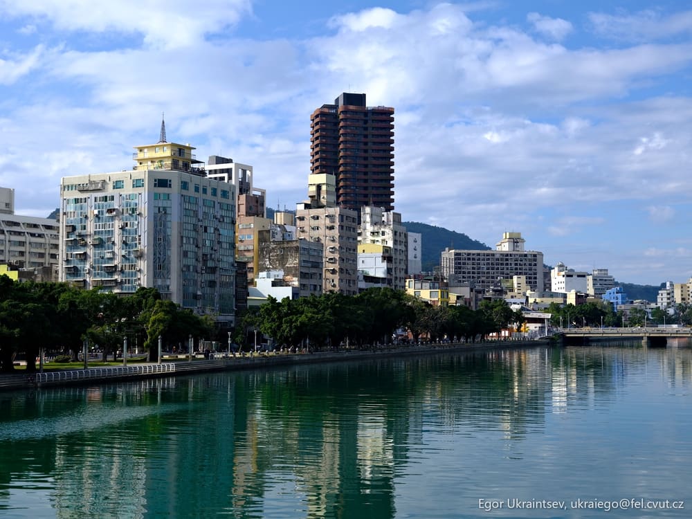 River in a city