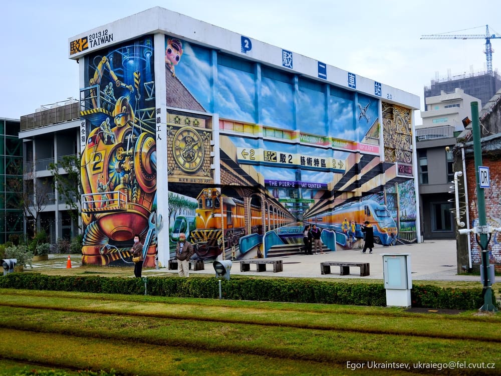 Mural on the side of a building