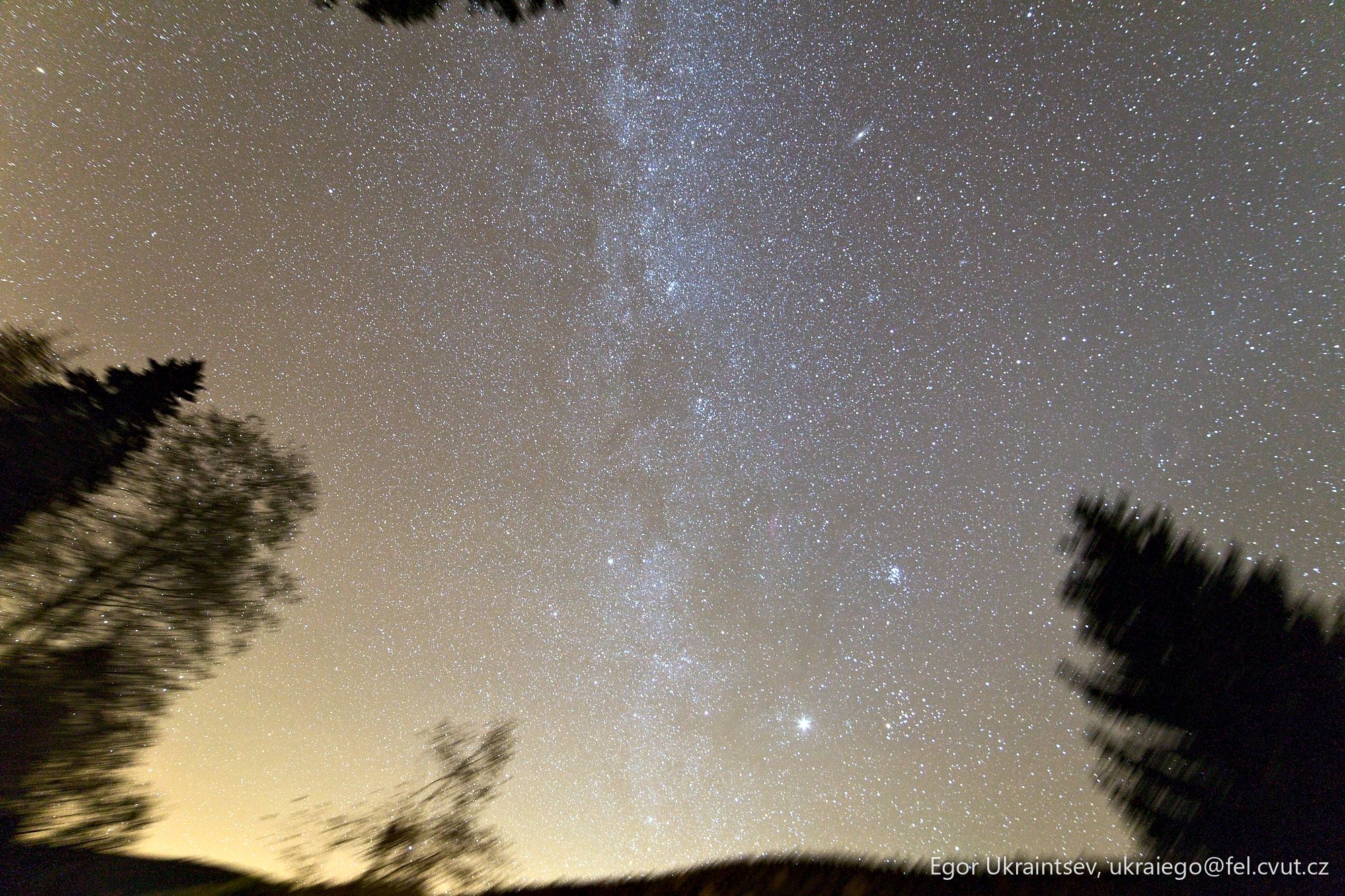Night sky with the milky