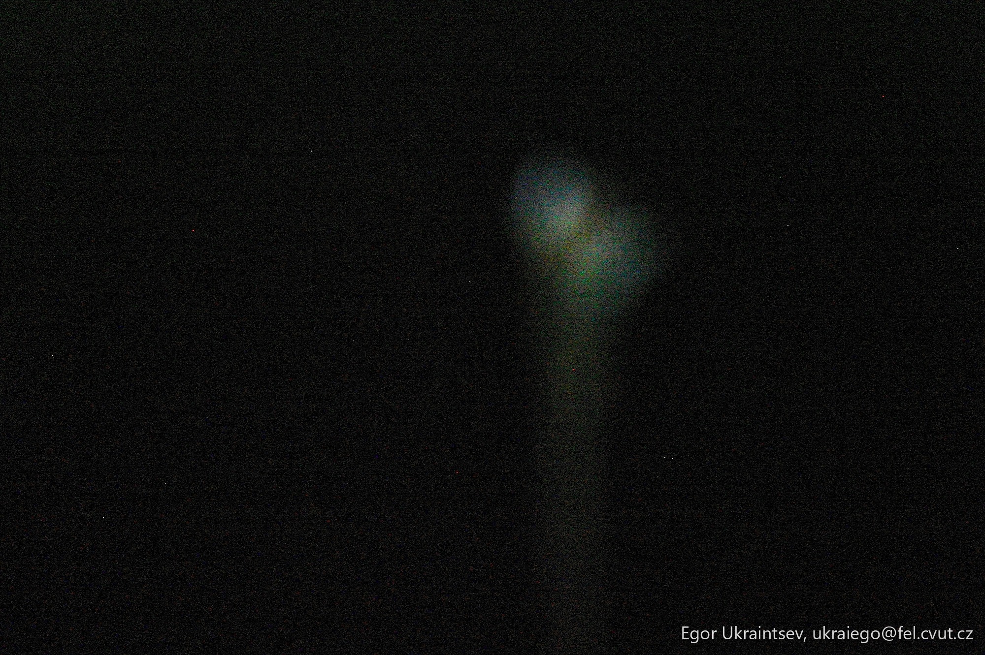 Street light in the dark