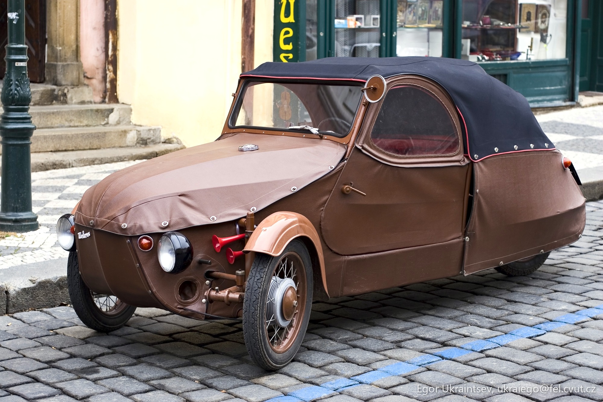 Old car parked