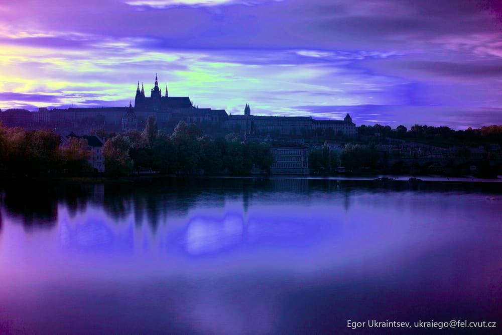 Castle in the middle of a lake