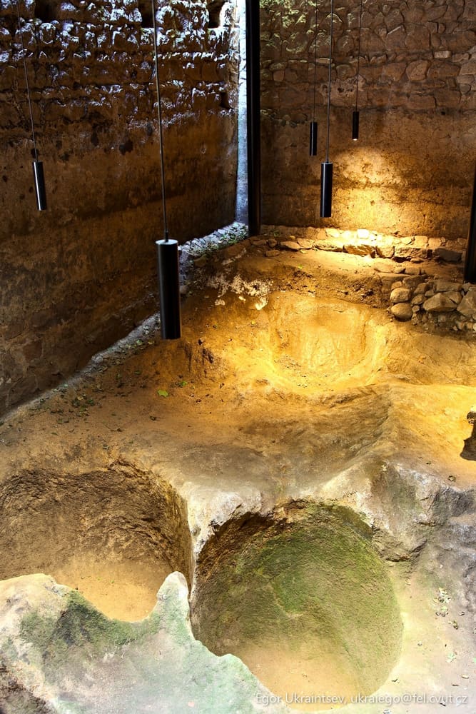 Well in a stone building