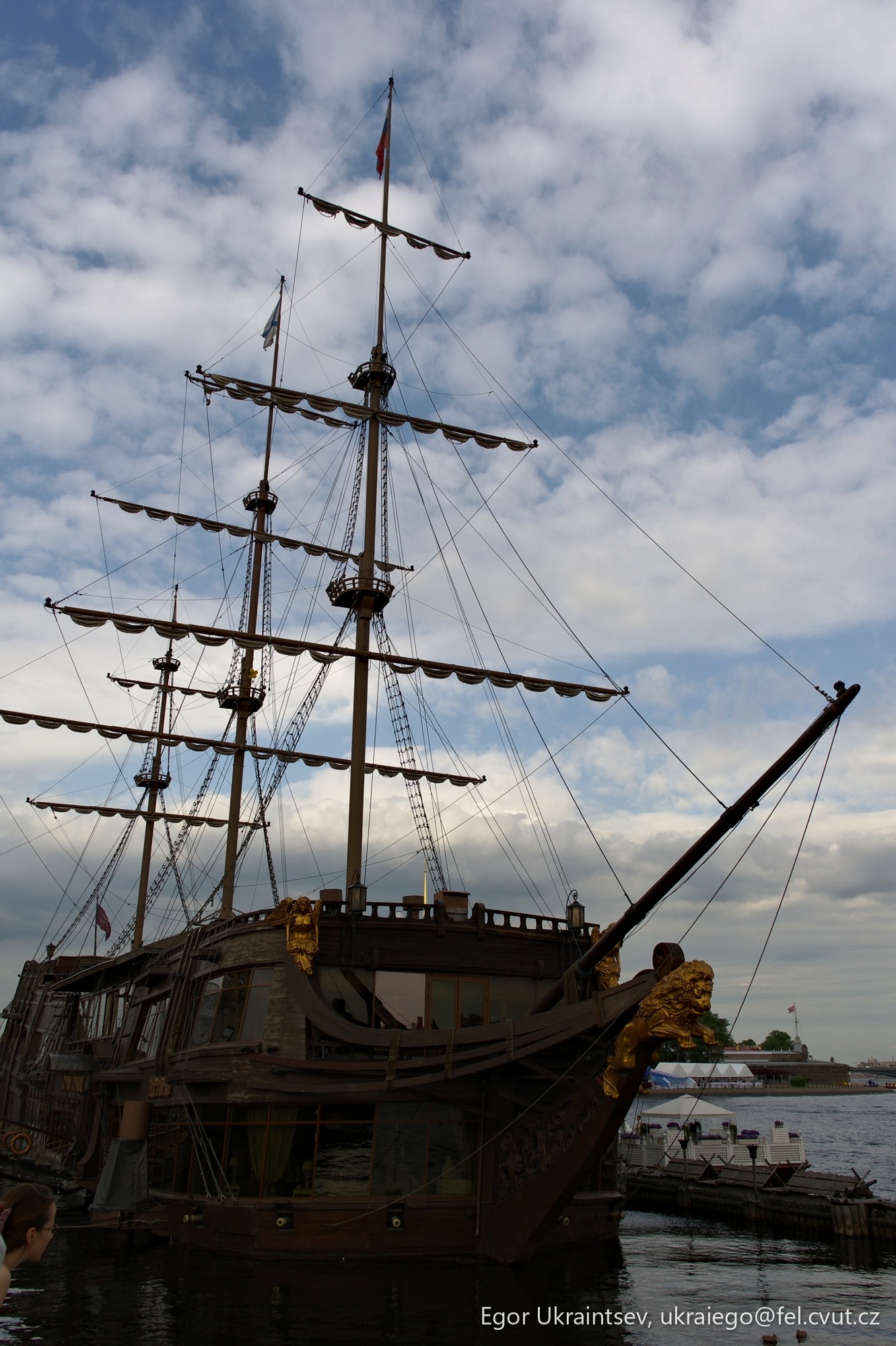 Tall ship in the water