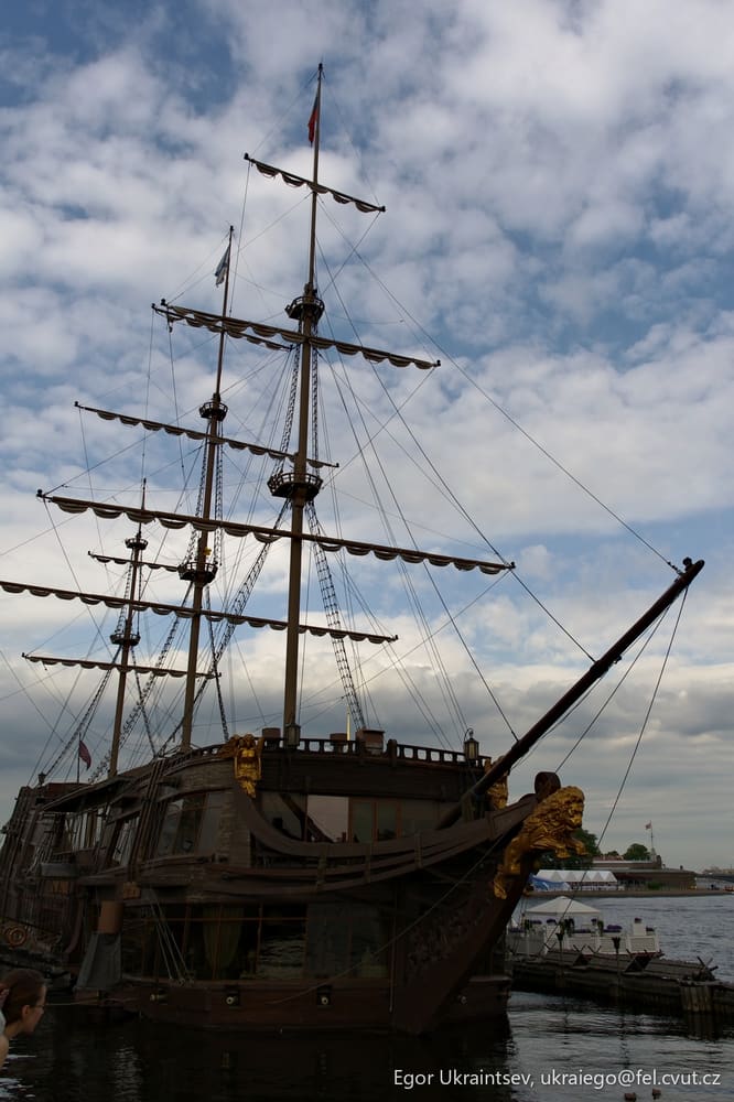 Tall ship in the water