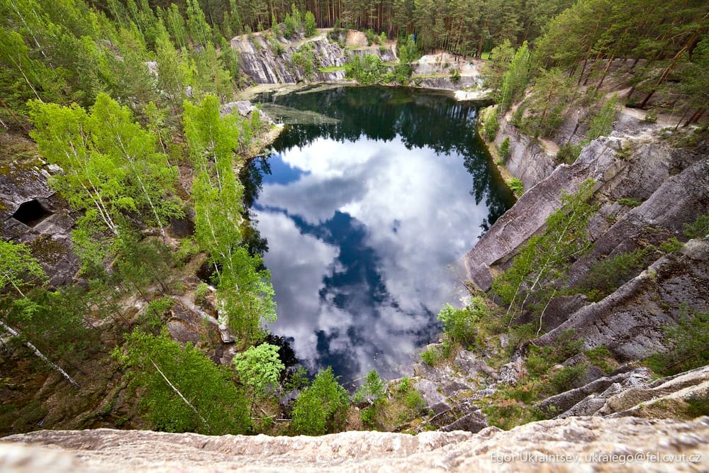 Lake surrounded by trees