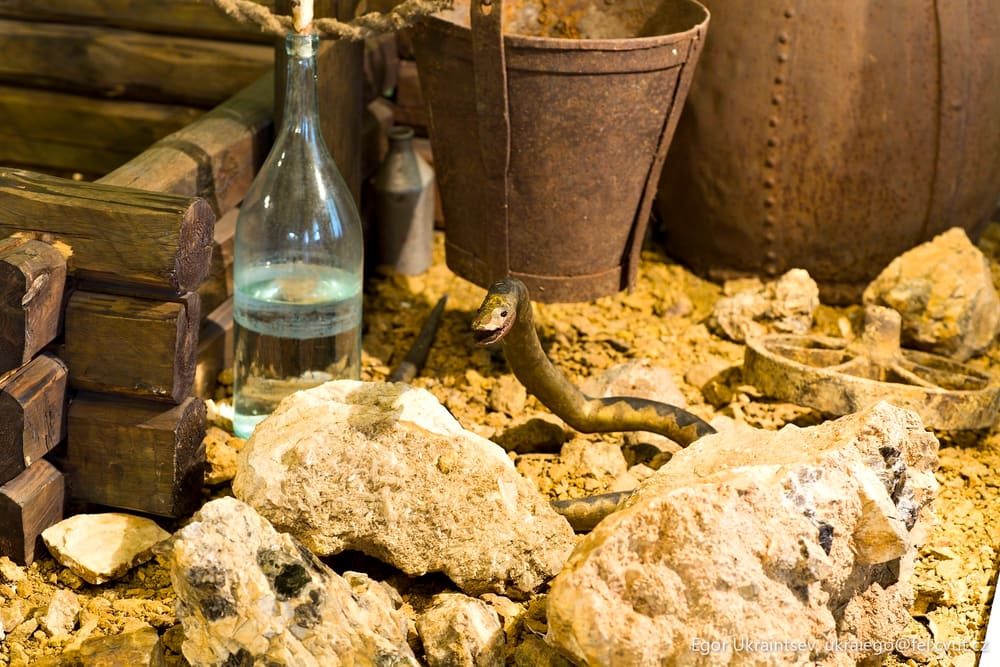 Rocks and a bottle