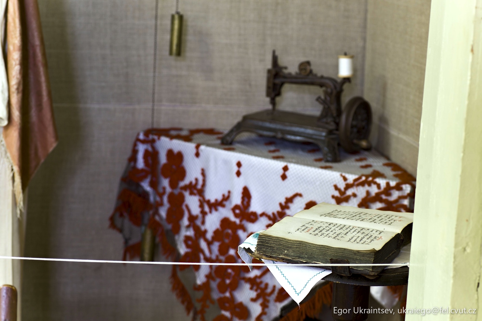 Old fashioned sewing machine