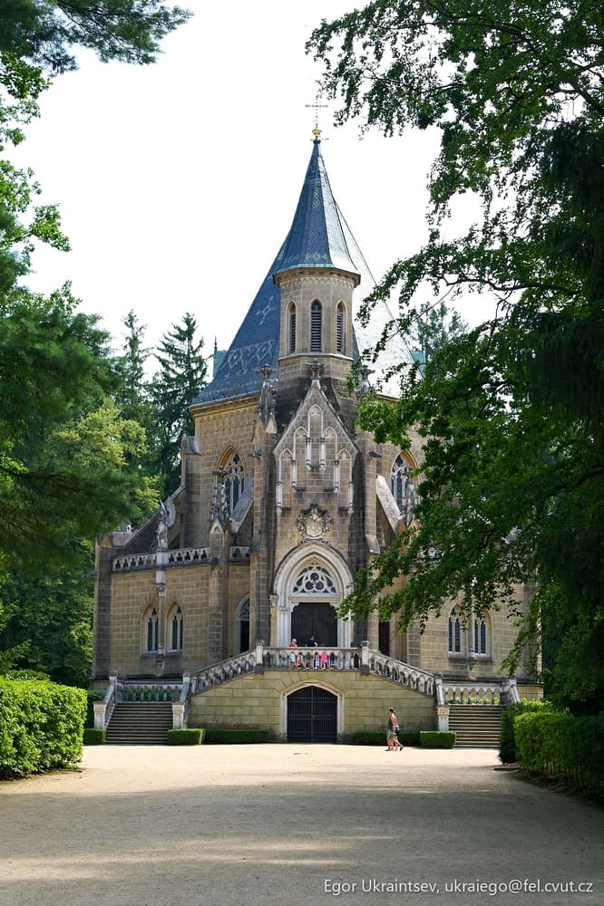 Church in a park