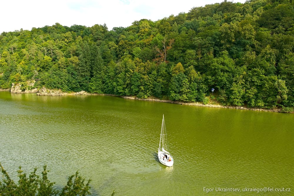 Sailboat on a lake