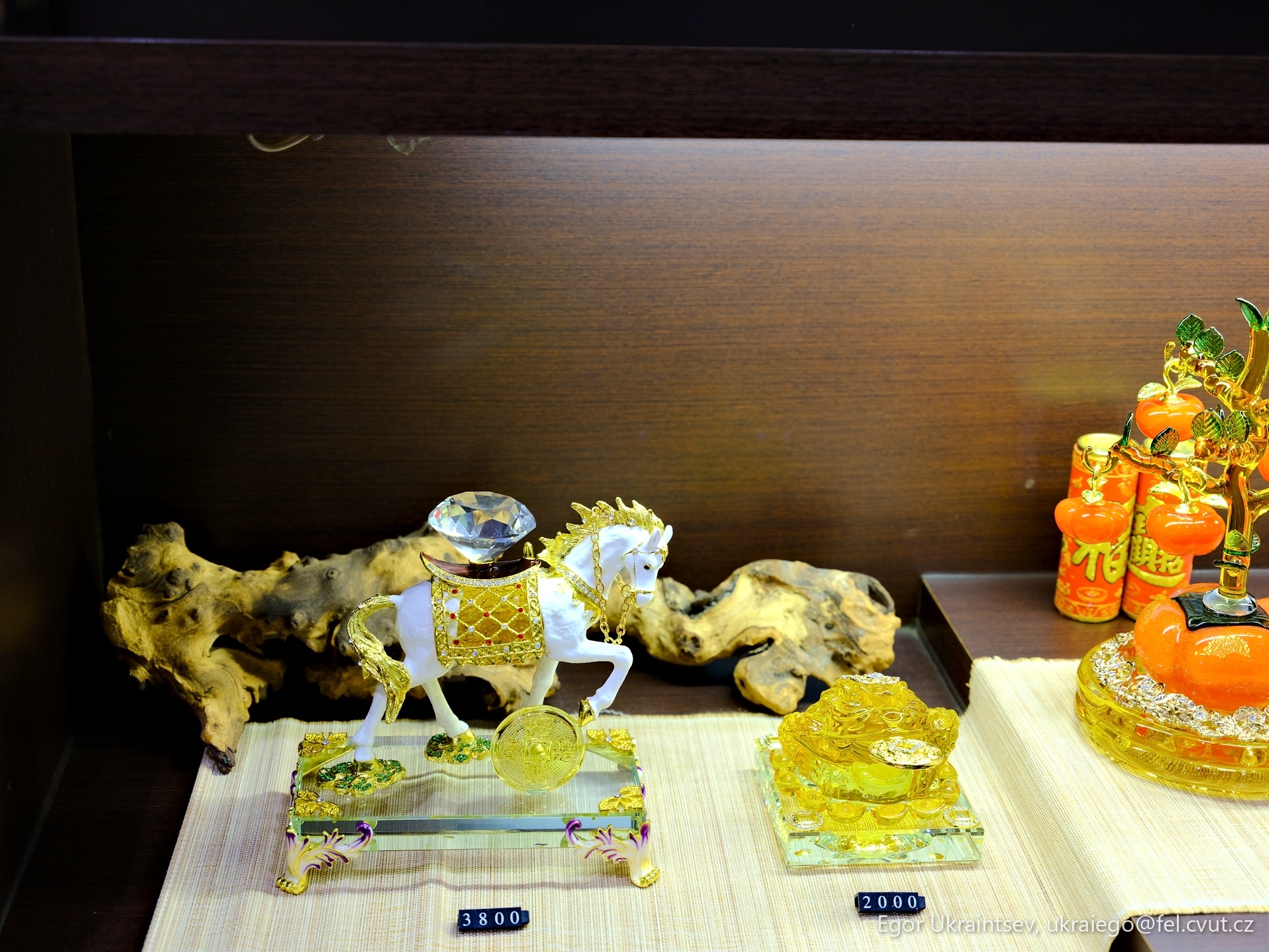 Collection of glass items