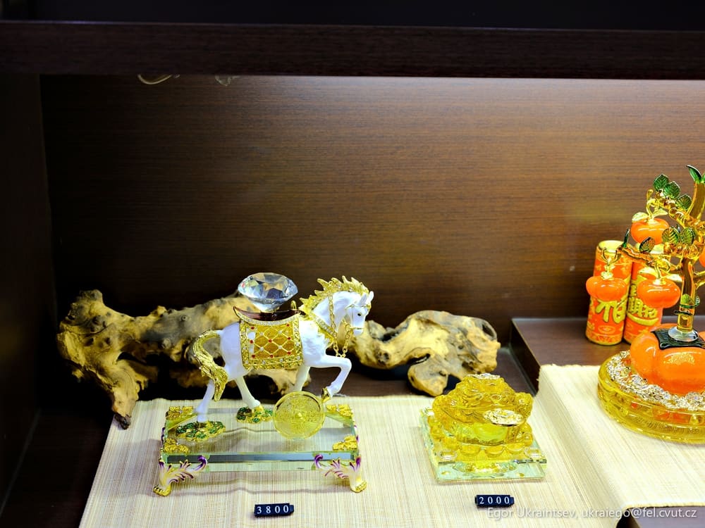 Collection of glass items
