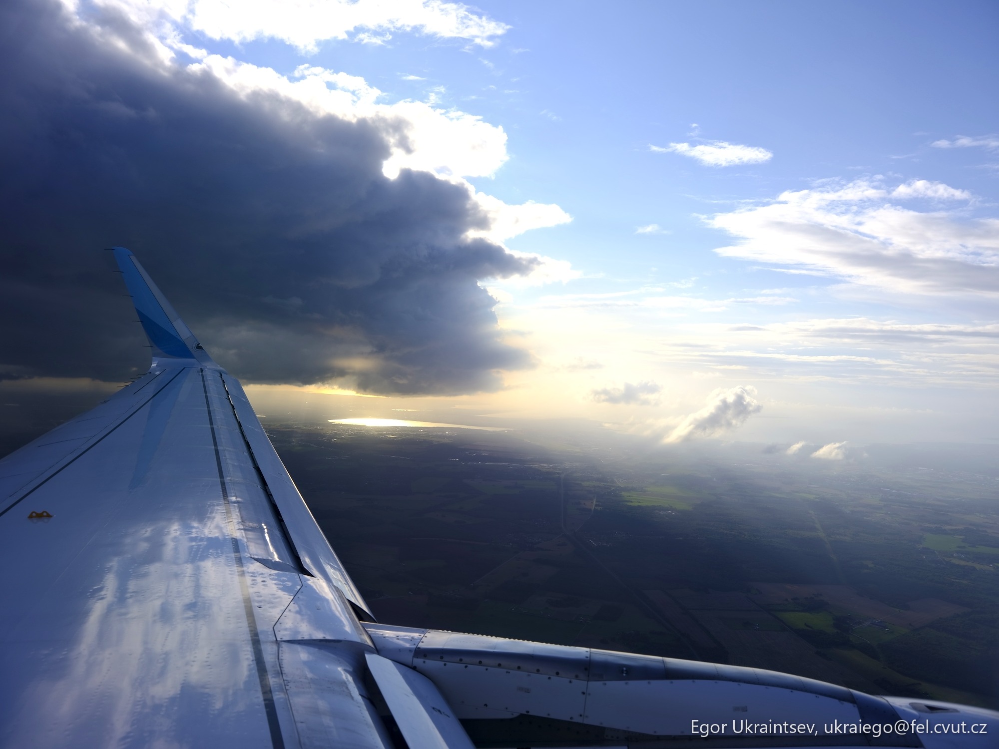 Wing of an airplane
