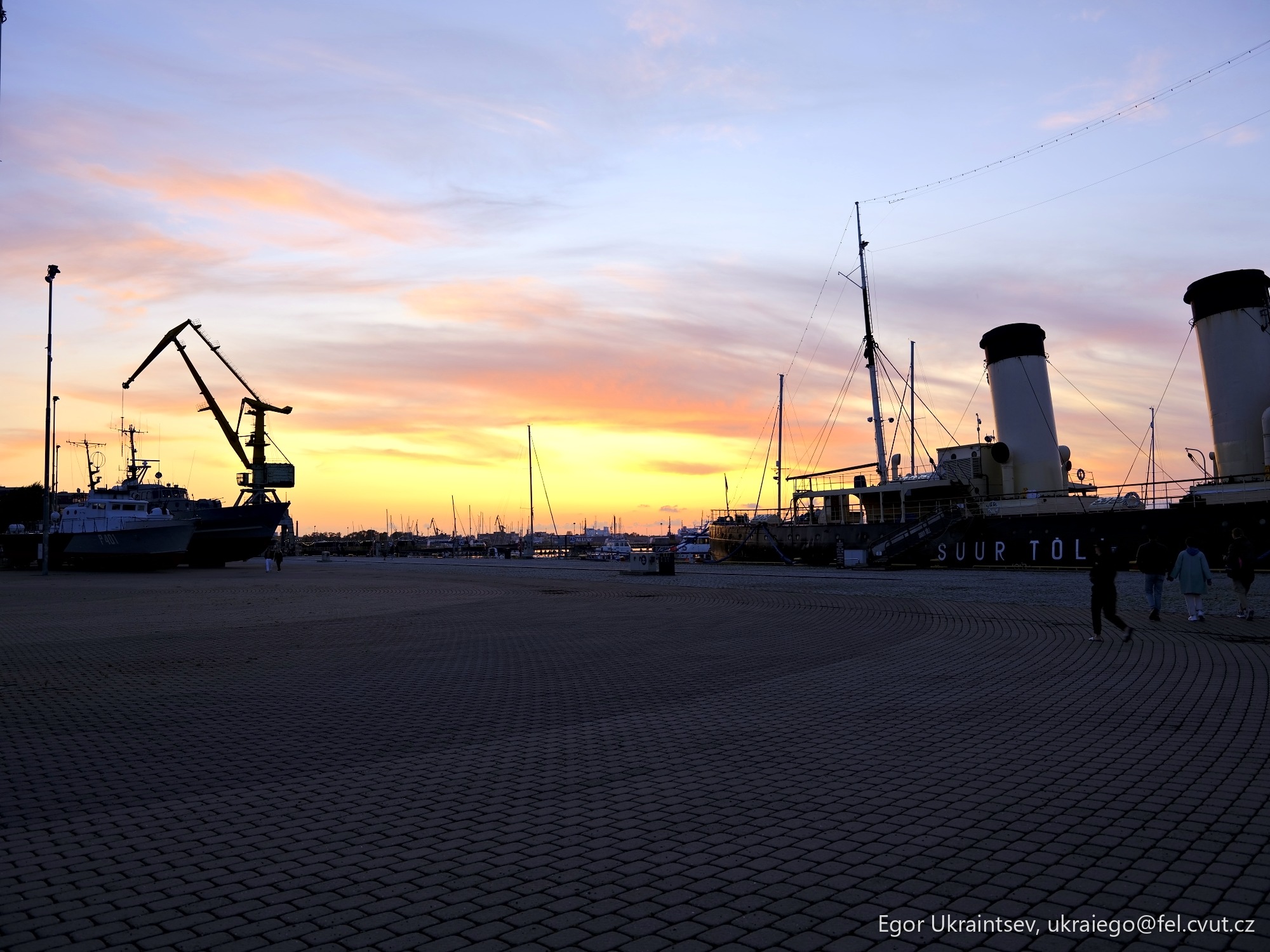 Boats docked in a harbor