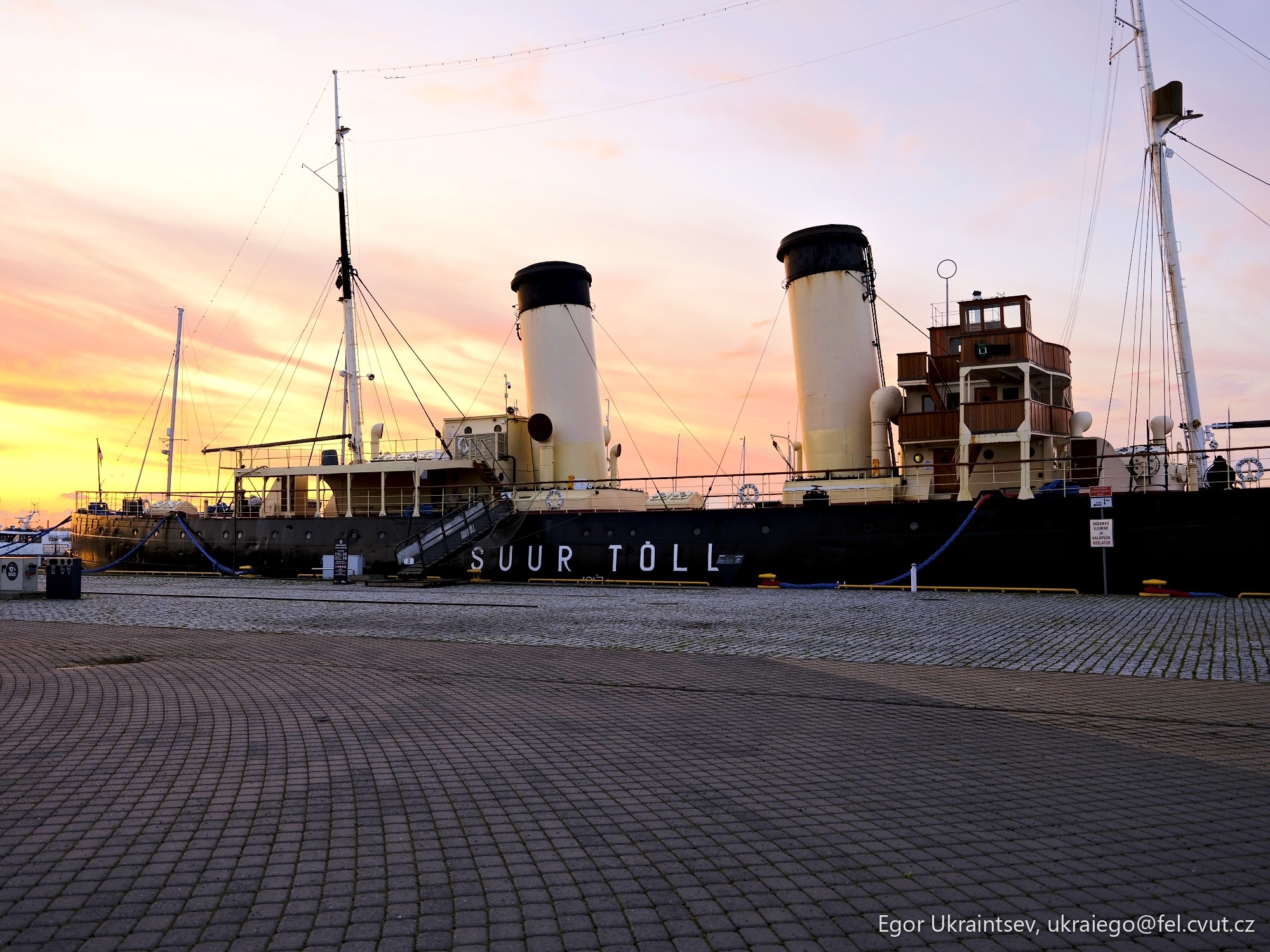 Boat docked at a dock