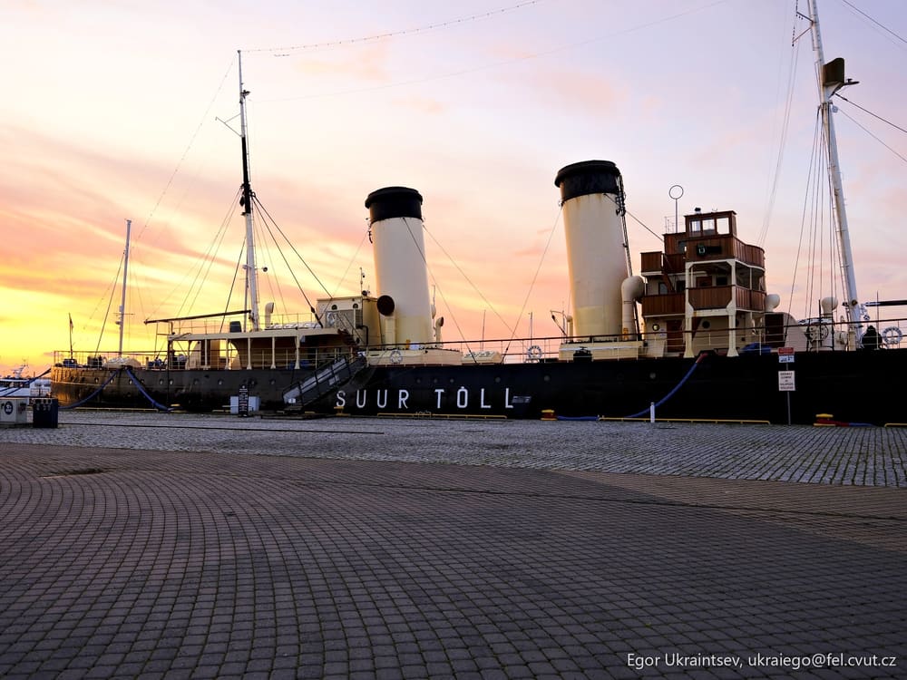 Boat docked at a dock