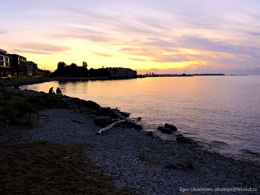 Beach at sunset