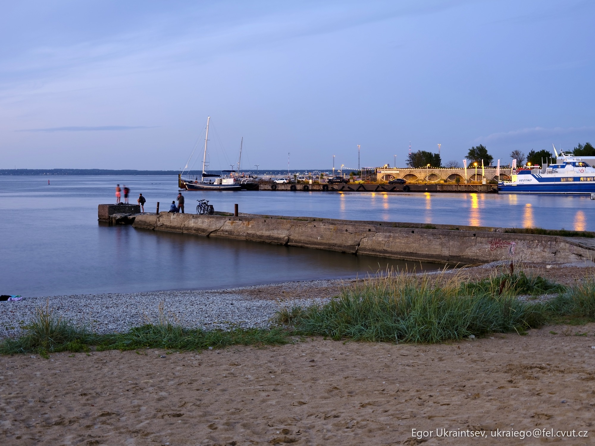 Boat docked at a dock