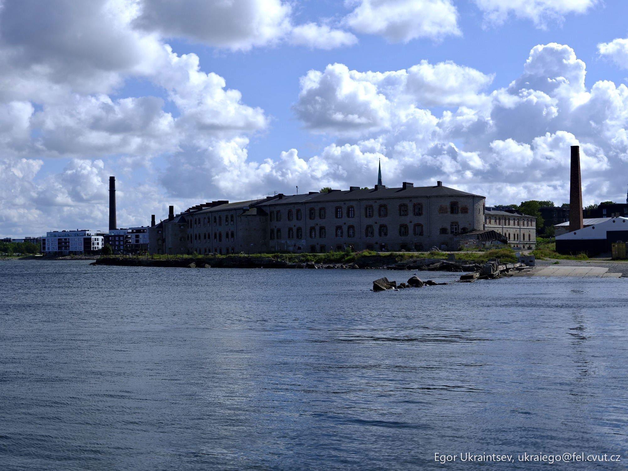 Large building on the water