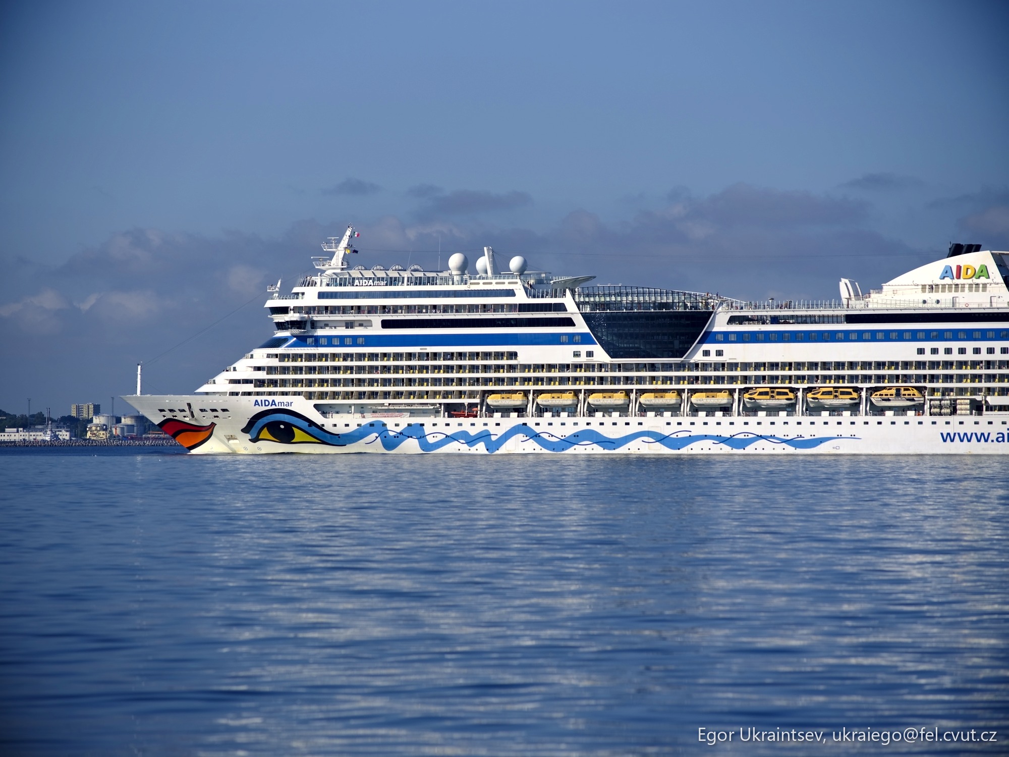 Cruise ship in the water