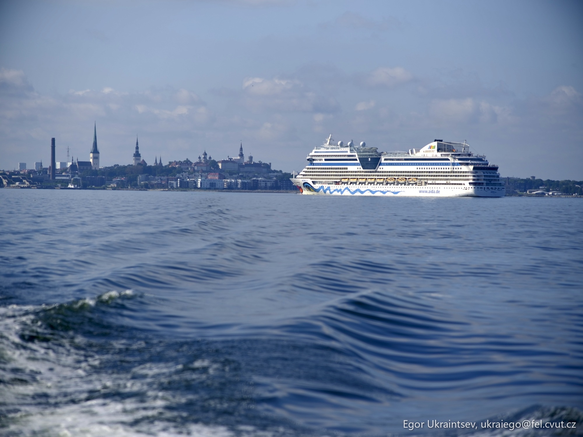 Cruise ship in the water