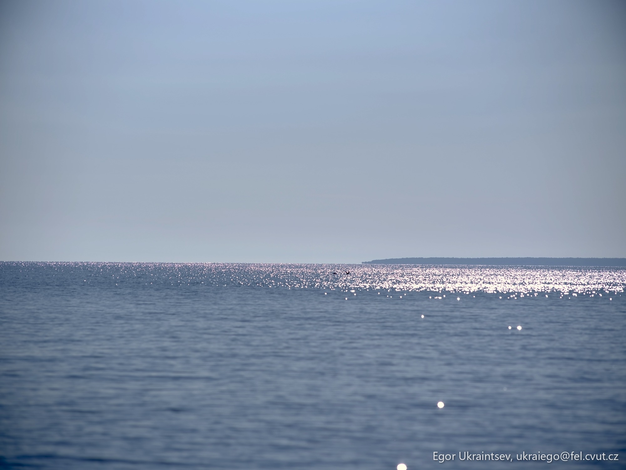 Ocean with a boat