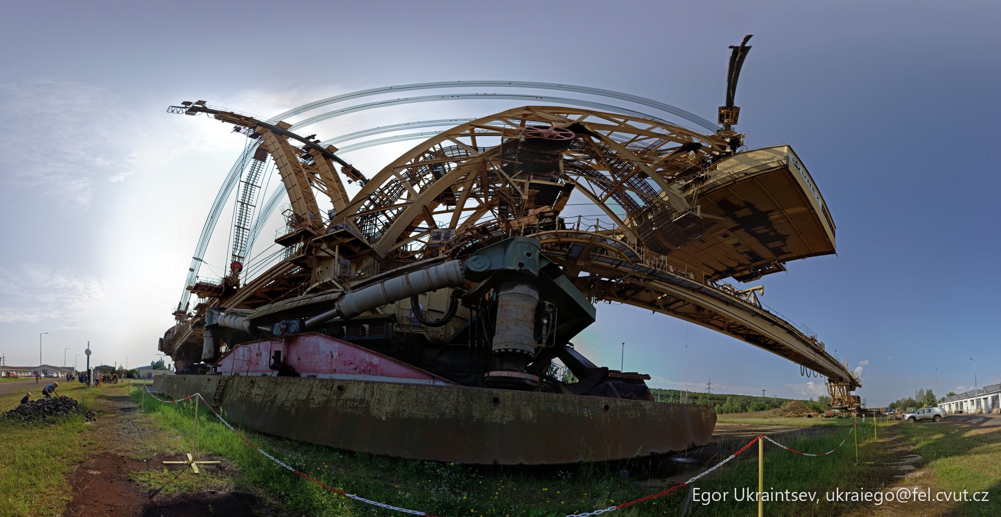 Old boat in a field · Chomutov