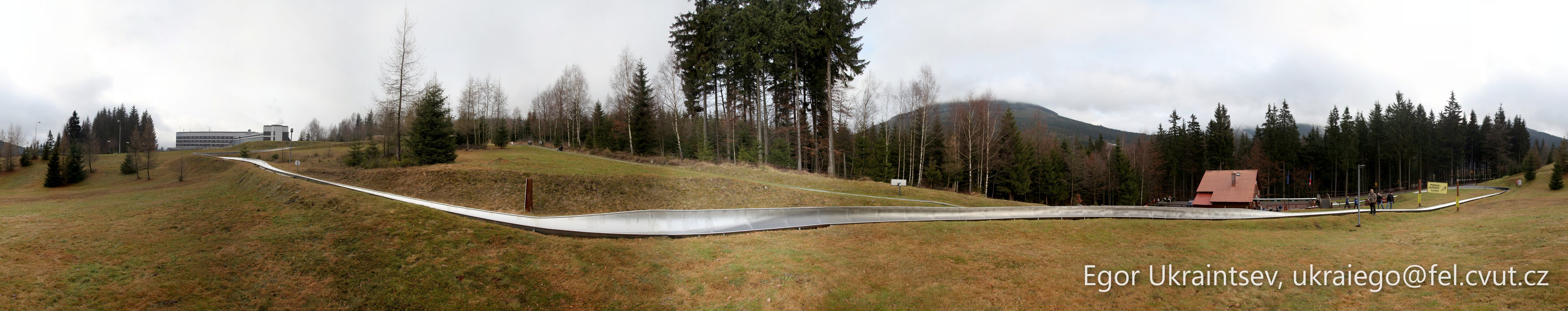 Mountain slope with a house · Nastja Krknose