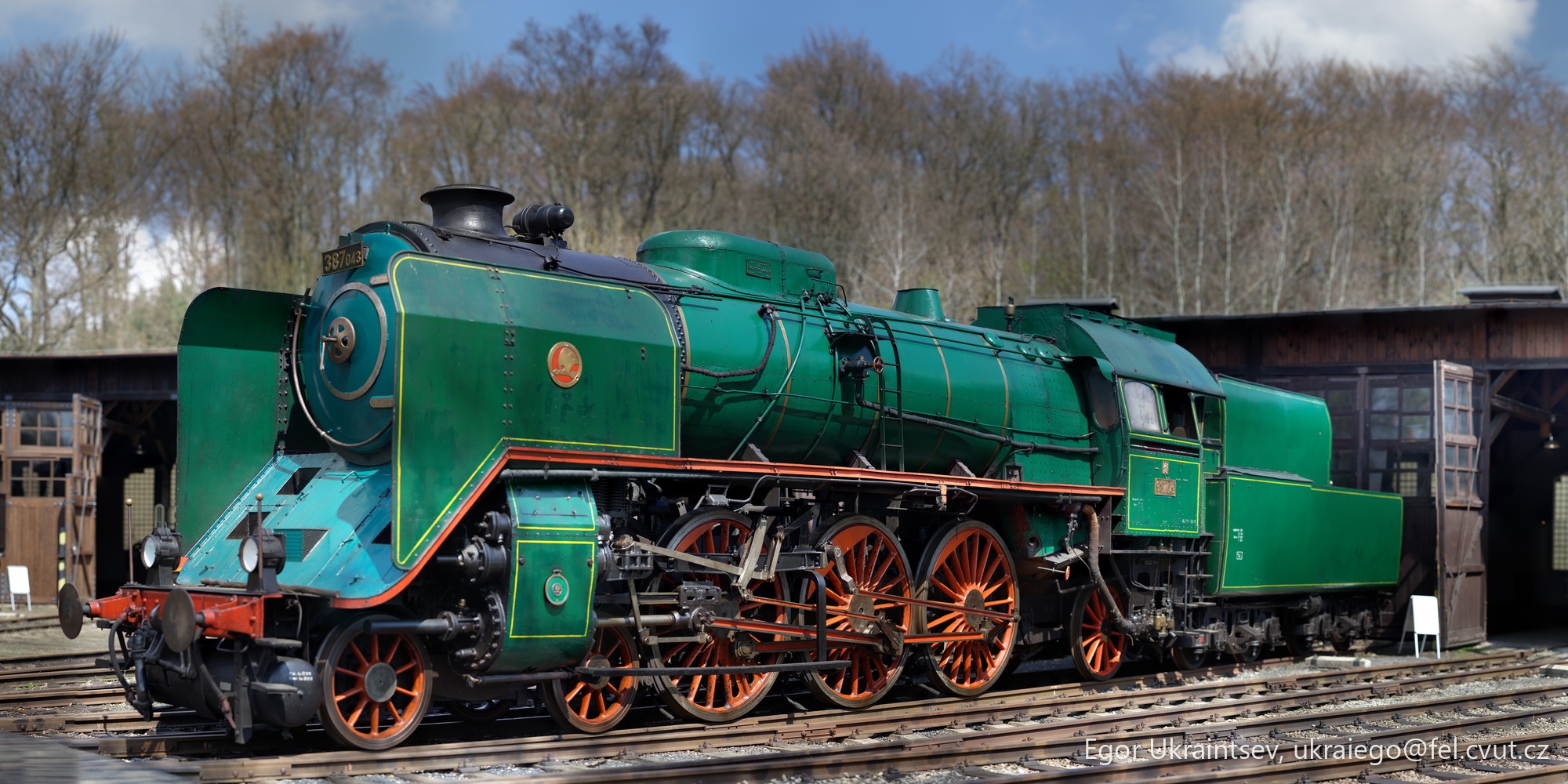 Green and orange train