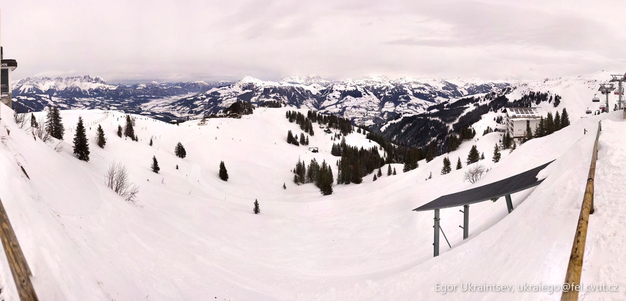 Snowboarder on a mountain