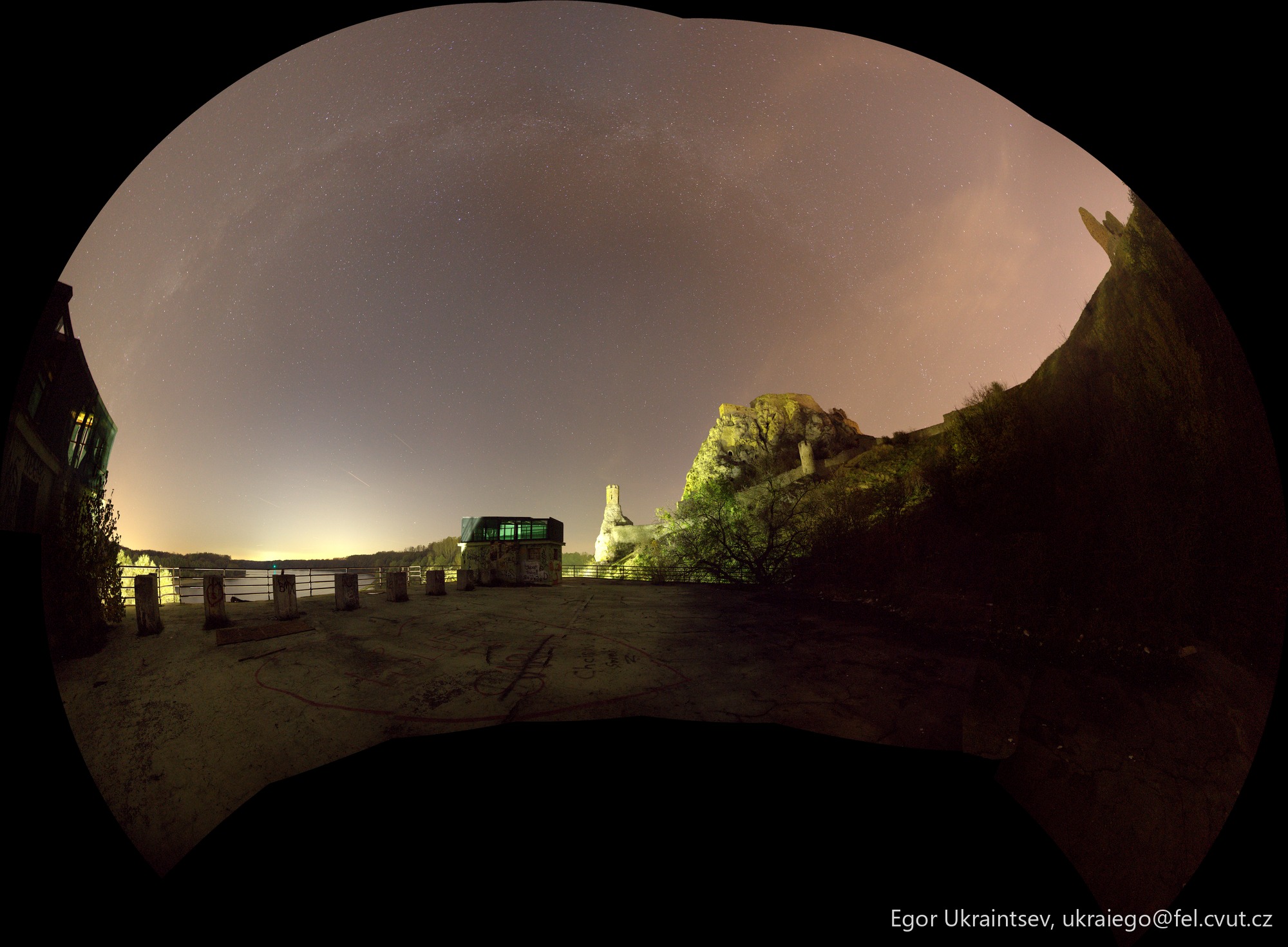 Night sky with a view · Devin