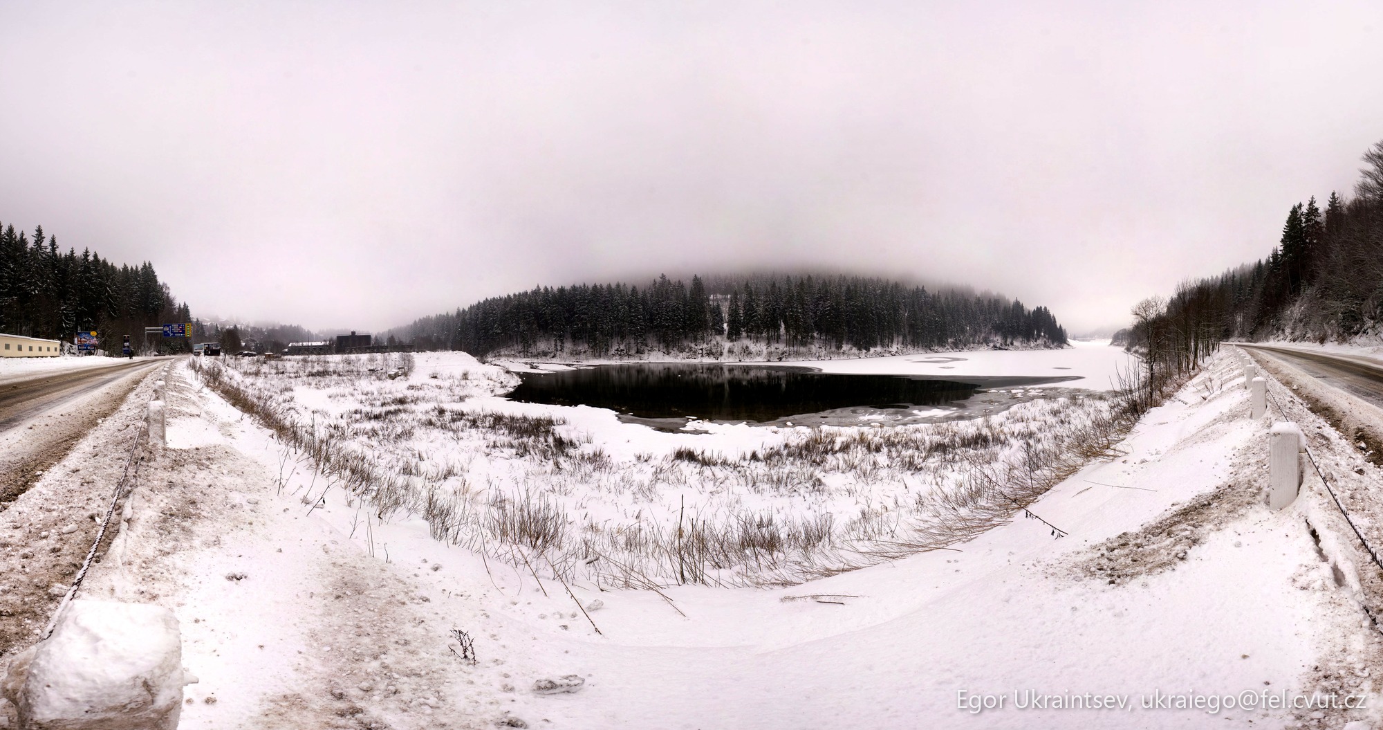 Snow covered road · Krk
