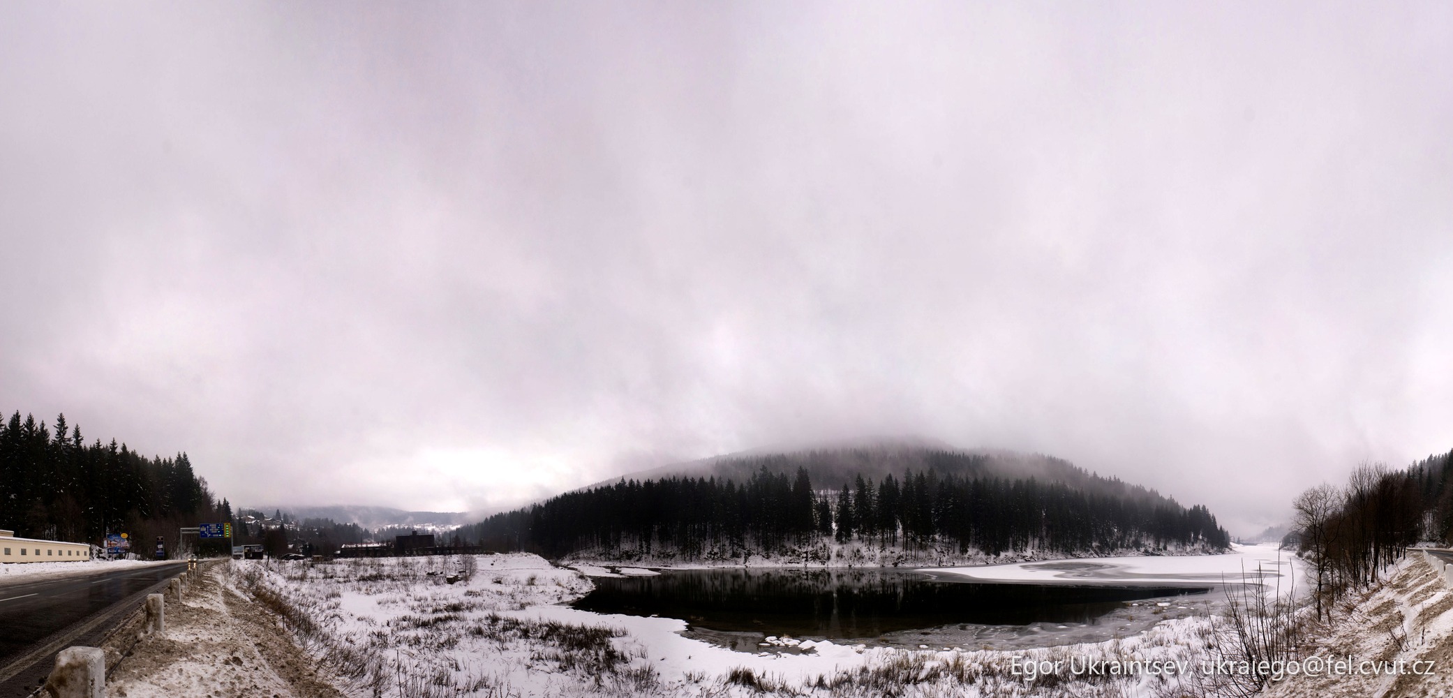 Frozen lake in the mountains · Krk
