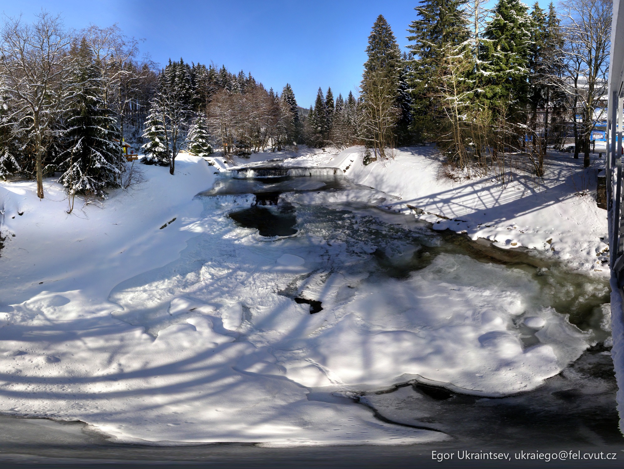 Creek in the snow · Krk