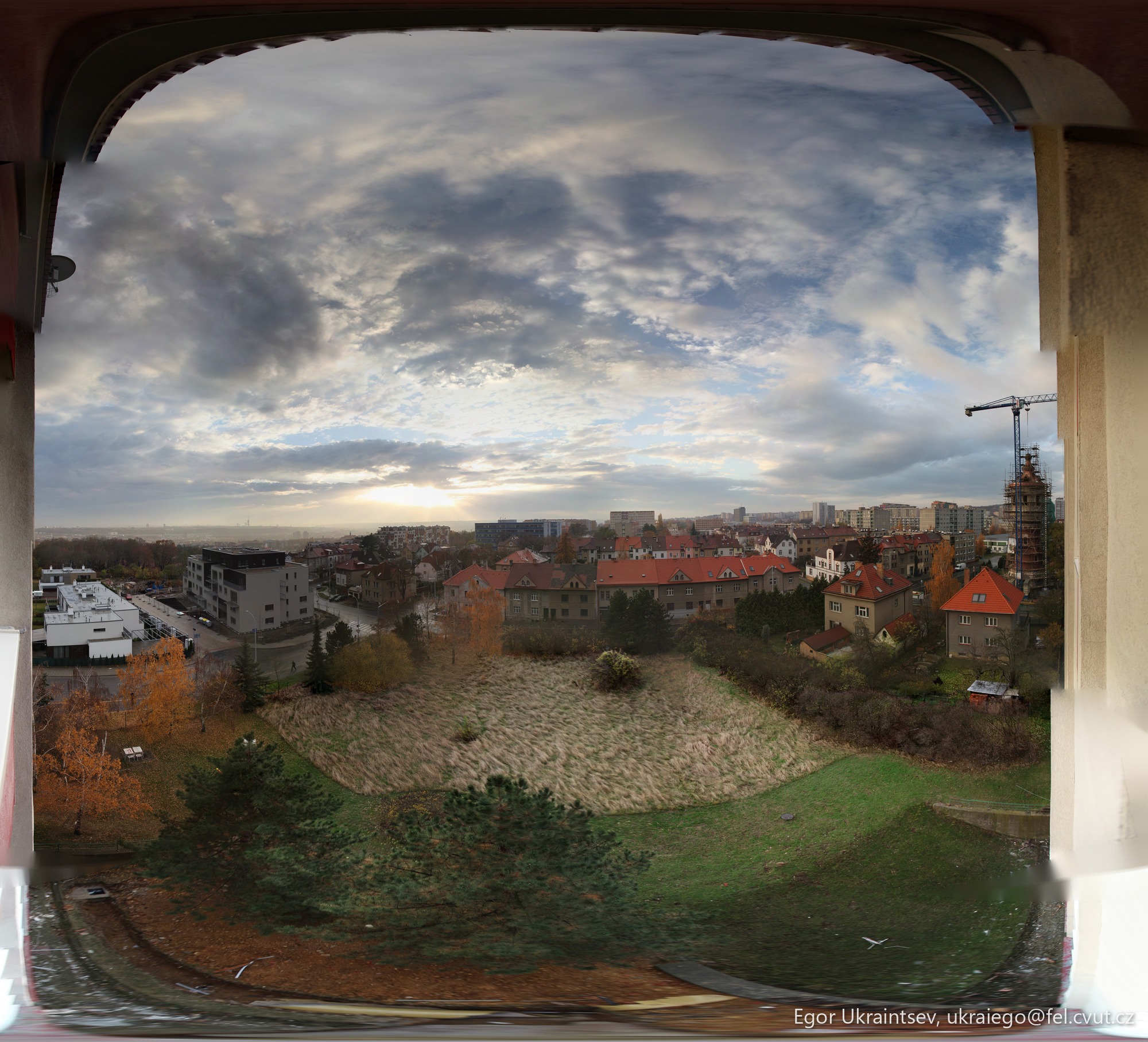 View of a city · Mazanka