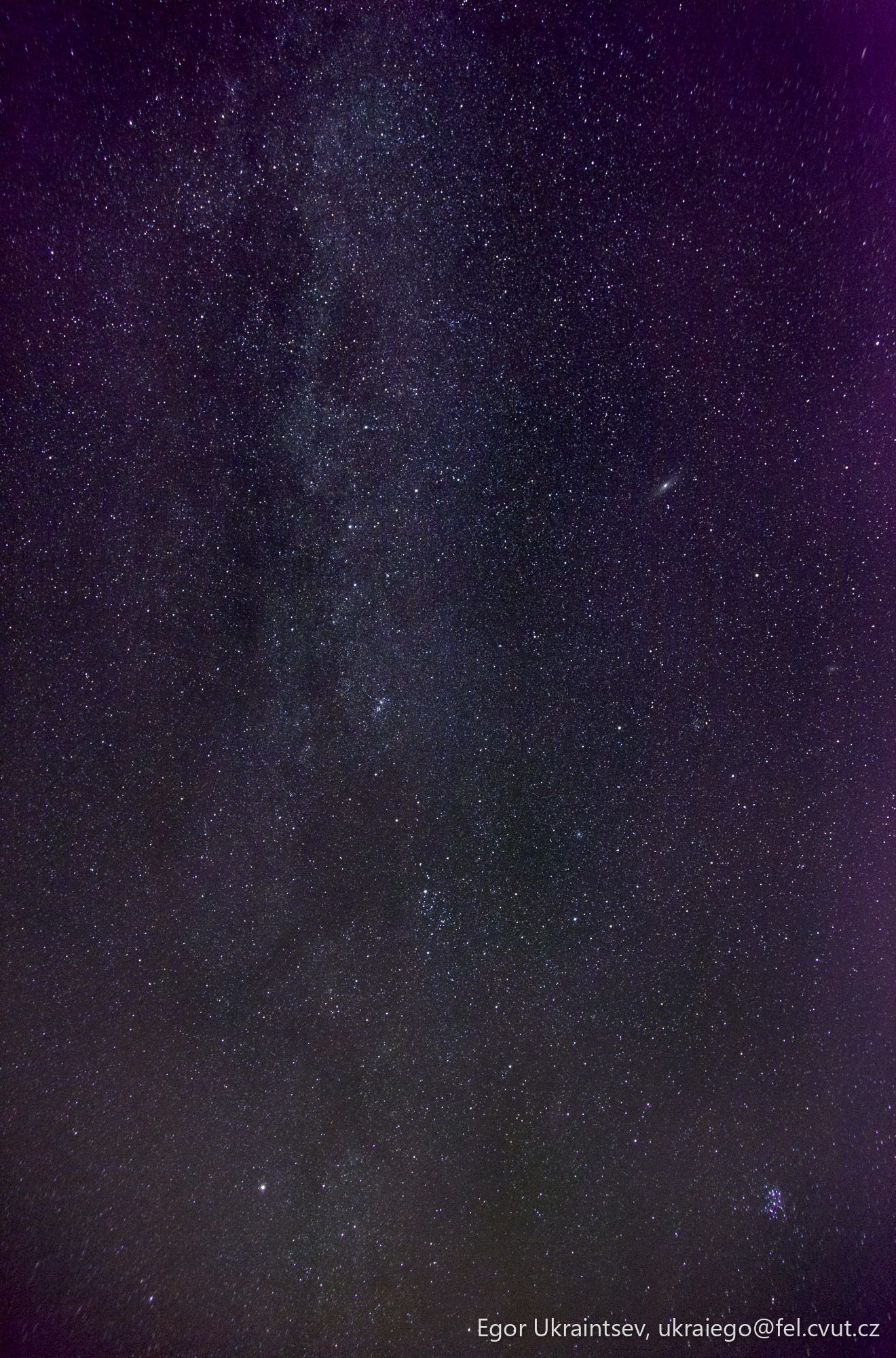 Night sky with the milky