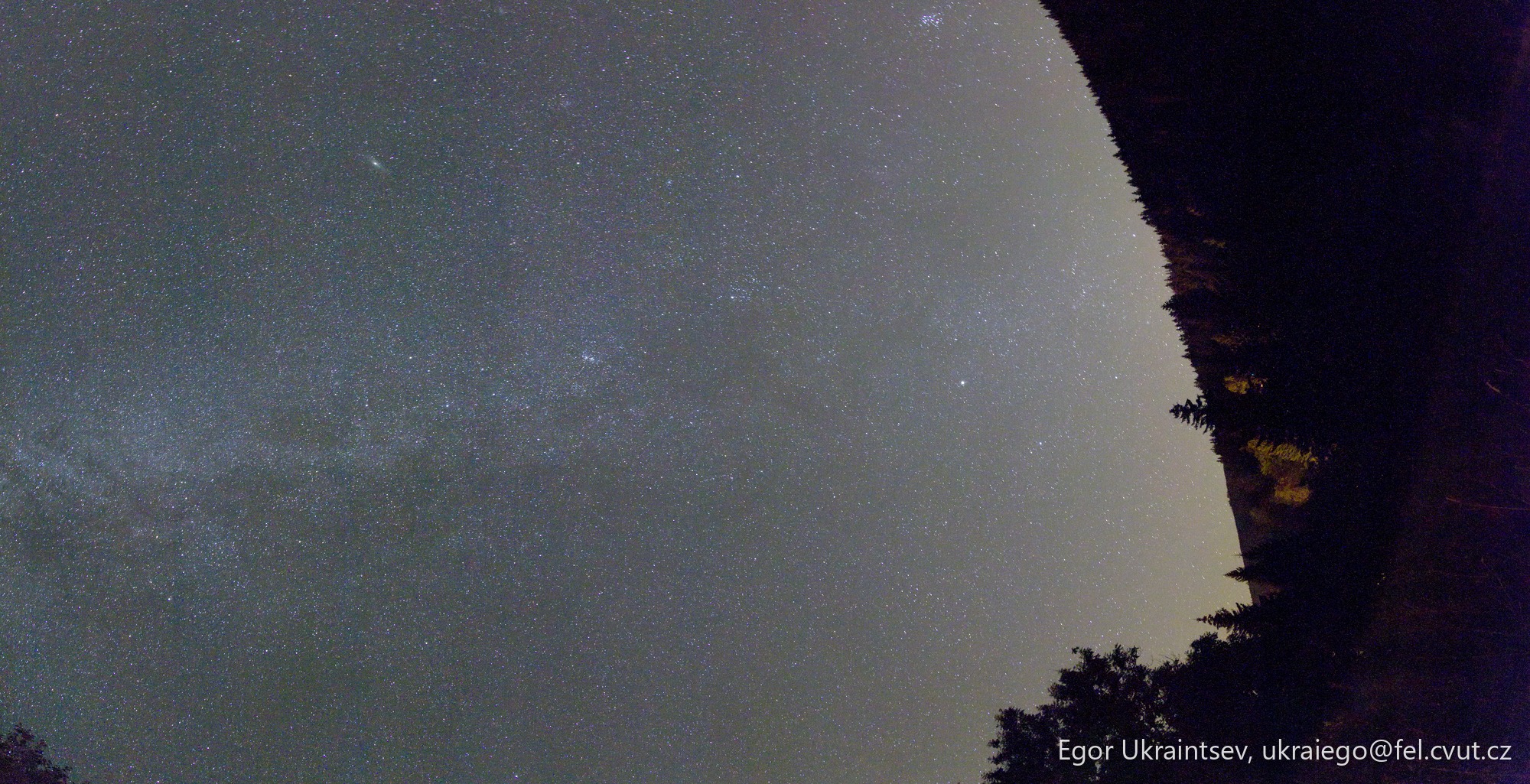 Night sky with the milky